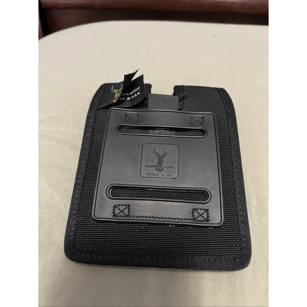 Safari Land Size 2 Nylon Double Magazine Pouch OD Black - Excel